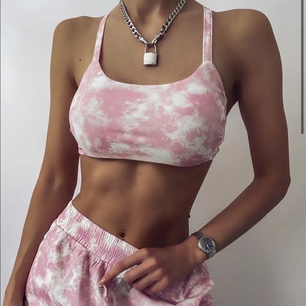 Tiger Mist Floss Crop XS Pink